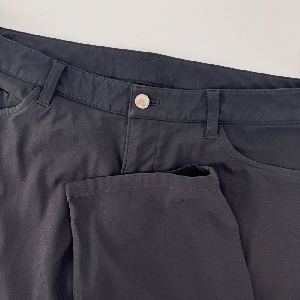 Lululemon ABC Pant Men 36 Charcoal Grey Five Pocket Technical Stretch Slim